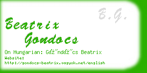 beatrix gondocs business card